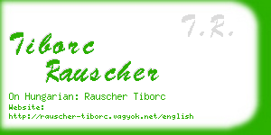 tiborc rauscher business card